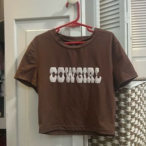 cowgirl brown top